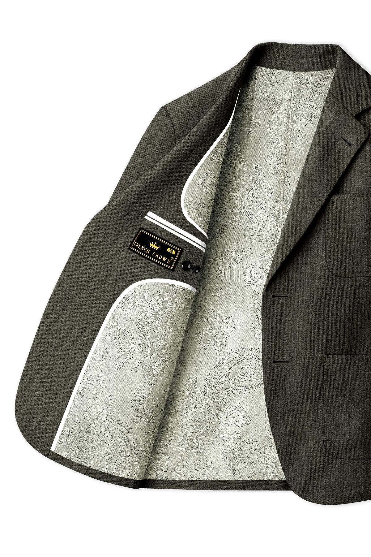 Laurel-Zeus Green Luxurious Linen Single Breasted Sports Suit