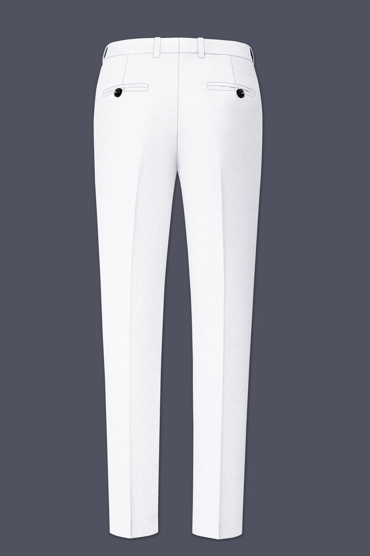 Porcelain-Bright White Diamond Textured Wool Rich Slight Stretch Single Breasted Suit