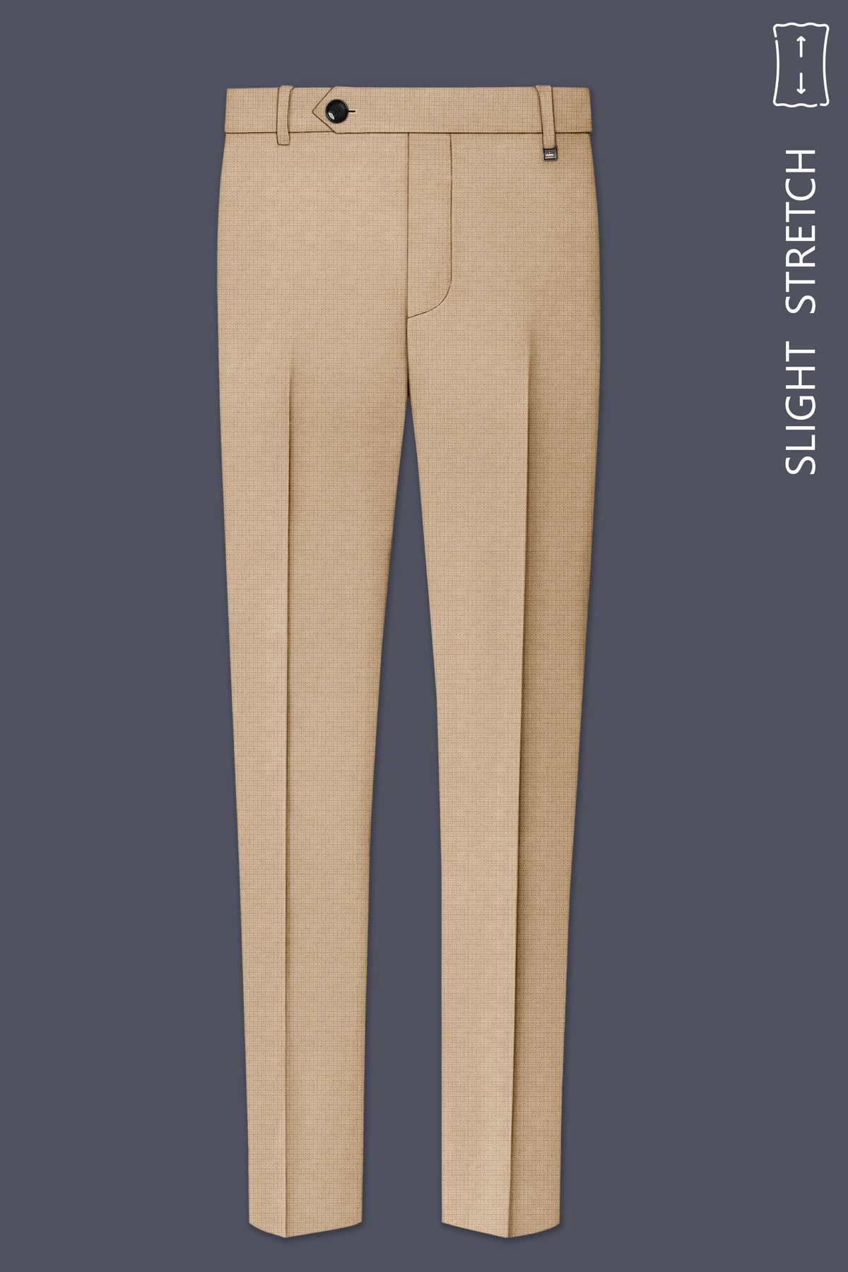 Mahogany-Pavlova Brown Diamond Textured Wool Rich Slight Stretch Single Breasted Suit
