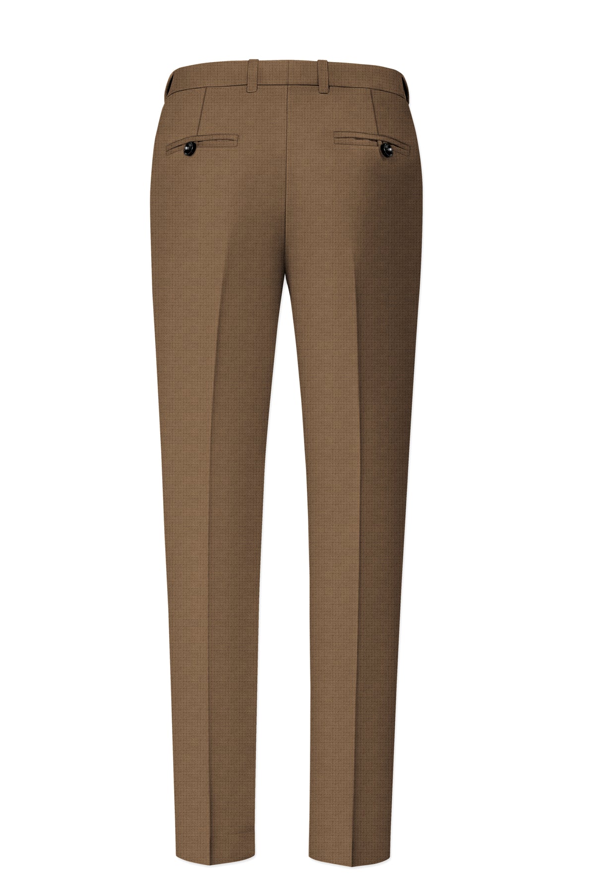 Cordovan-Mondo Brown Diamond Textured Wool Rich Slight Stretch Single Breasted Suit