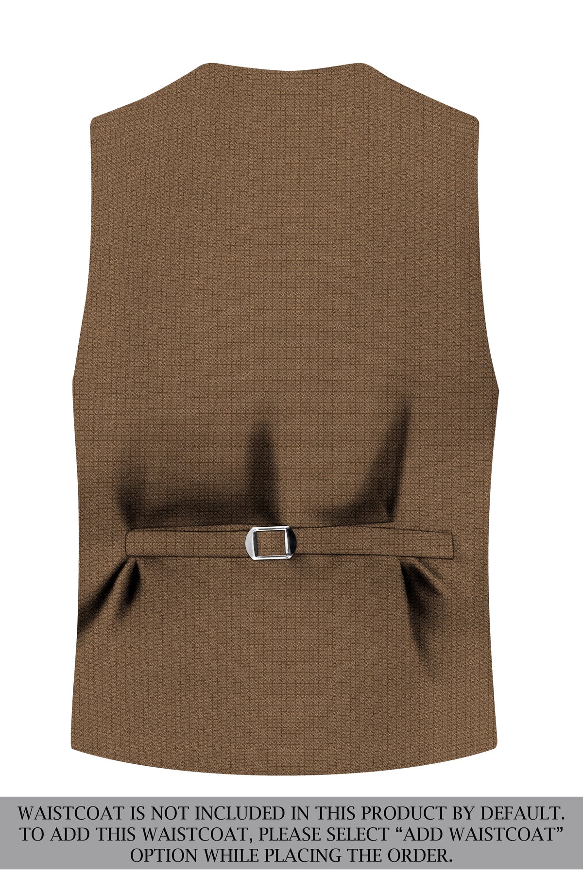 Cordovan-Mondo Brown Diamond Textured Wool Rich Slight Stretch Single Breasted Suit