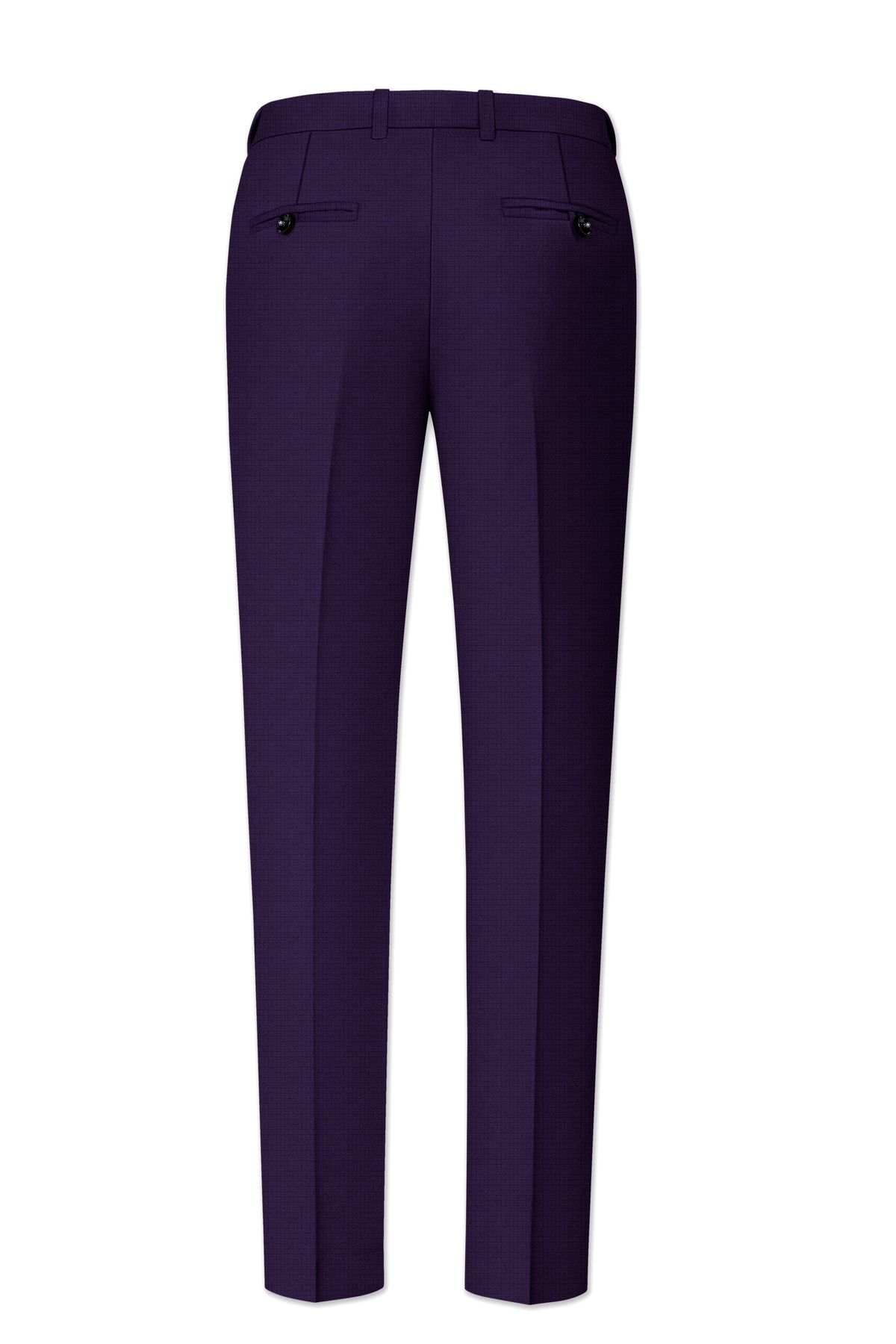 Mauve-Cedar Purple Diamond Textured Wool Rich Slight Stretch Double Breasted Suit