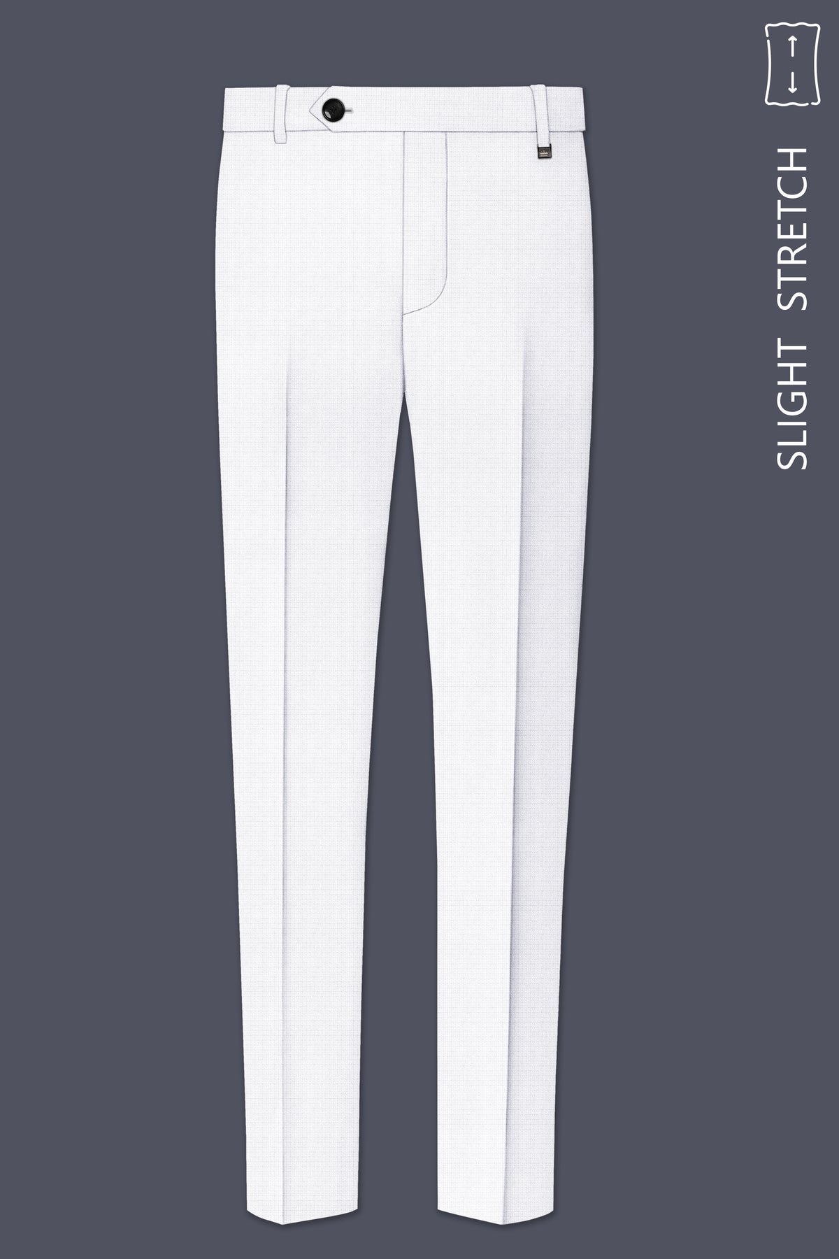 Porcelain-Bright White Diamond Textured Wool Rich Slight Stretch Double Breasted Suit