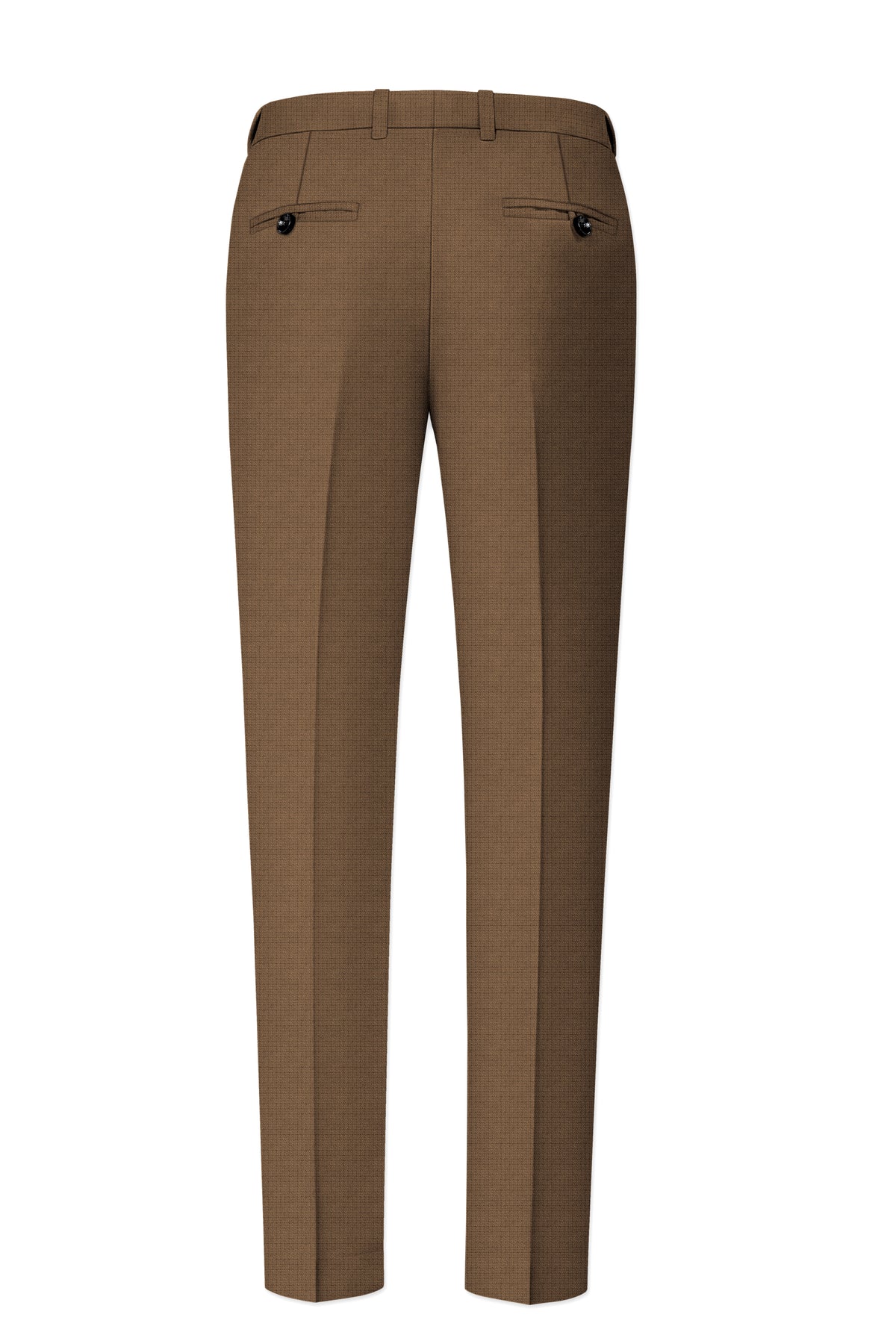 Cordovan-Mondo Brown Diamond Textured Wool Rich Slight Stretch Tuxedo Suit