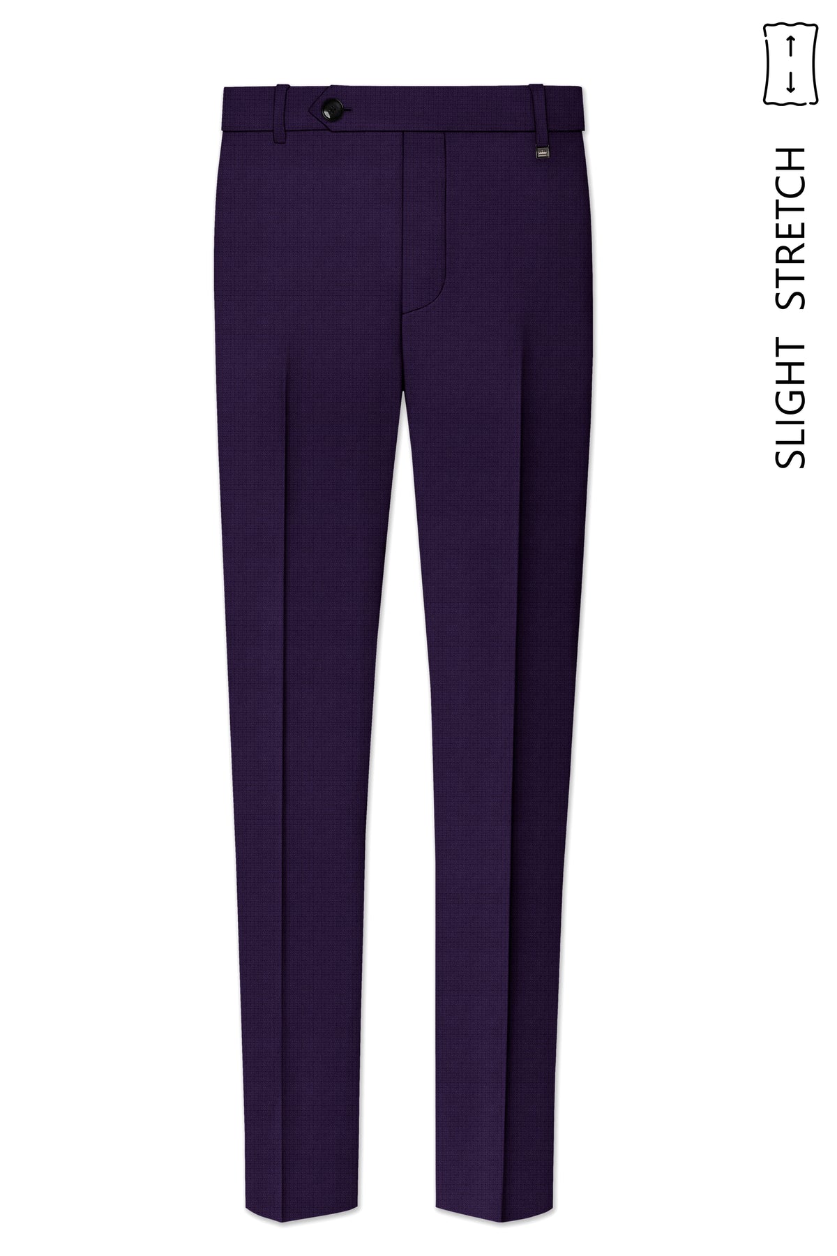 Mauve-Cedar Purple Diamond Textured Wool Rich Slight Stretch Peak Lapel Tuxedo Suit
