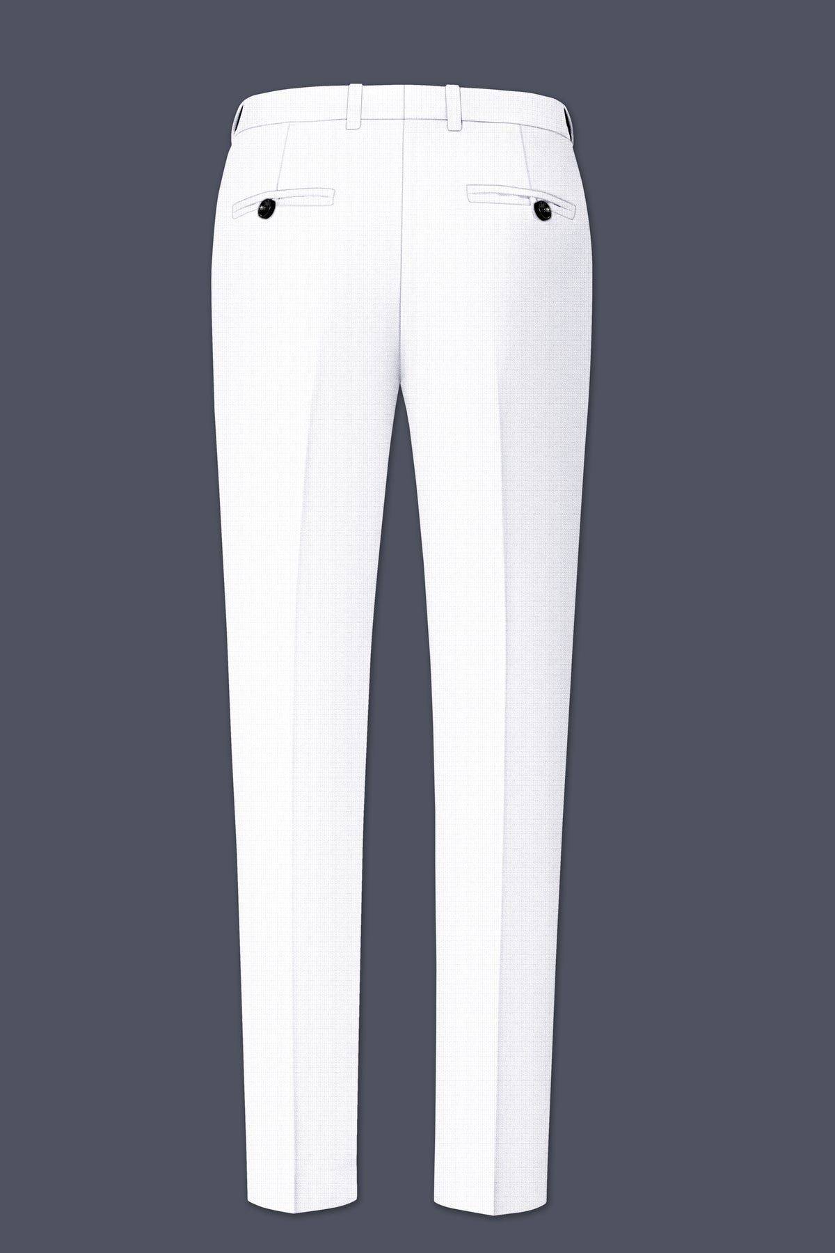 Porcelain-Bright White Diamond Textured Wool Rich Slight Stretch Bandhgala Suit