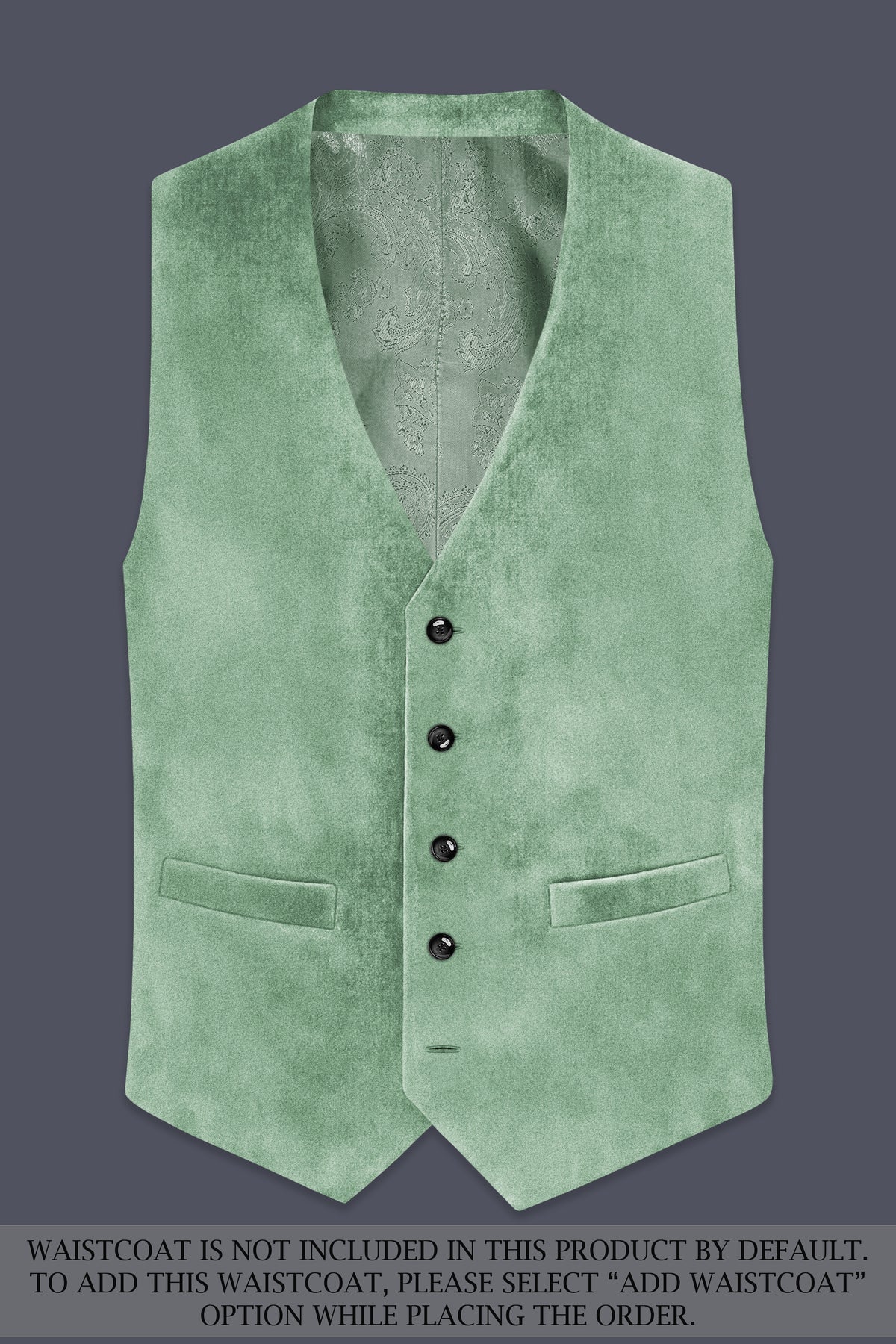 Nocturne-Amulet Green Velvet Peak Lapel Tuxedo Suit