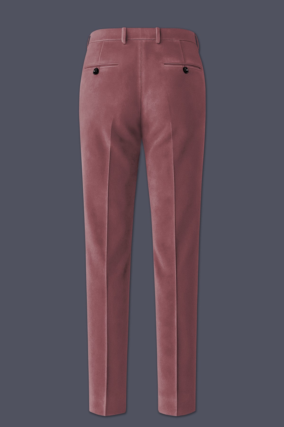 Blush-Pastel Peach Velvet Peak Lapel Tuxedo Suit