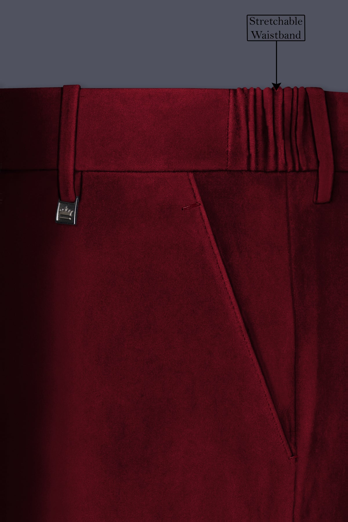 Aurelio-Aubergine Red Velvet Peak Lapel Tuxedo Suit