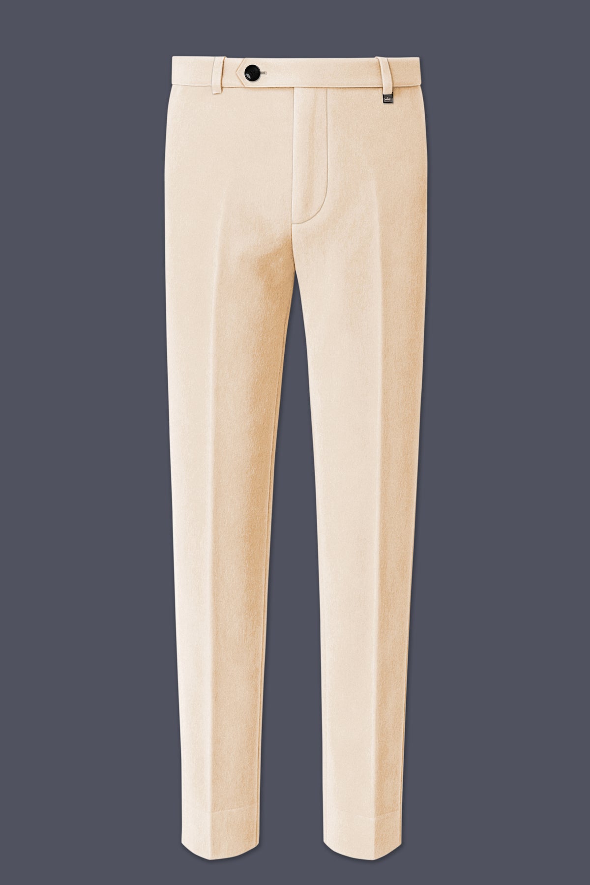 Opaline-Off White Velvet Peak Lapel Tuxedo Suit