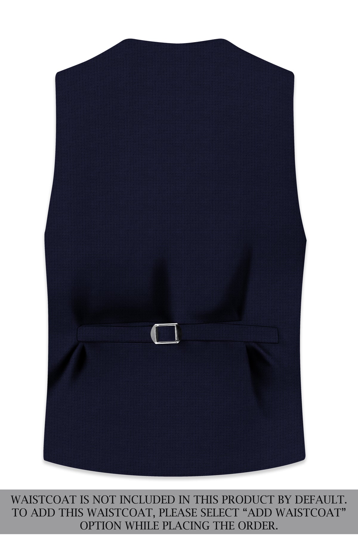 Nocturne-Mirage Navy Diamond Textured Wool Rich Slight Stretch Single Breasted Suit