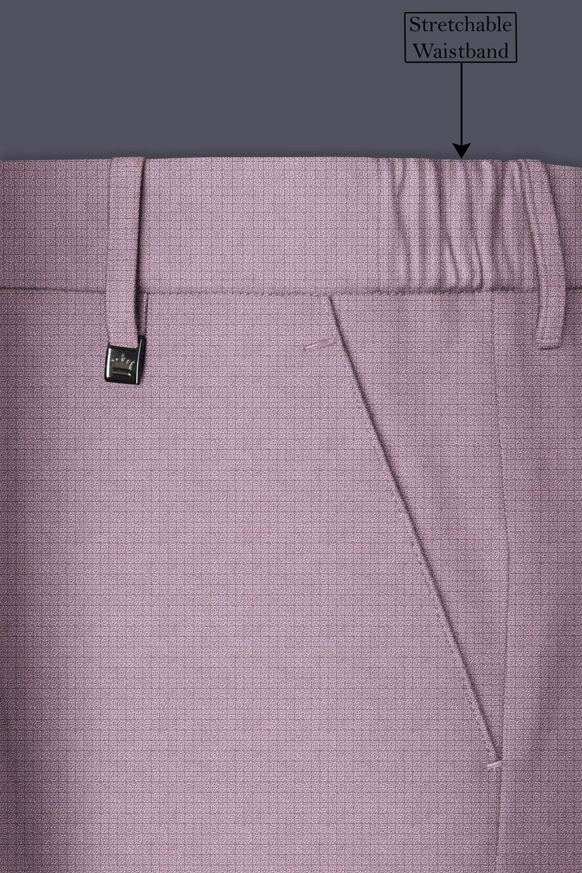 Regalia-Mountbatten Pink Diamond Textured Wool Rich Slight Stretch Double Breasted Suit