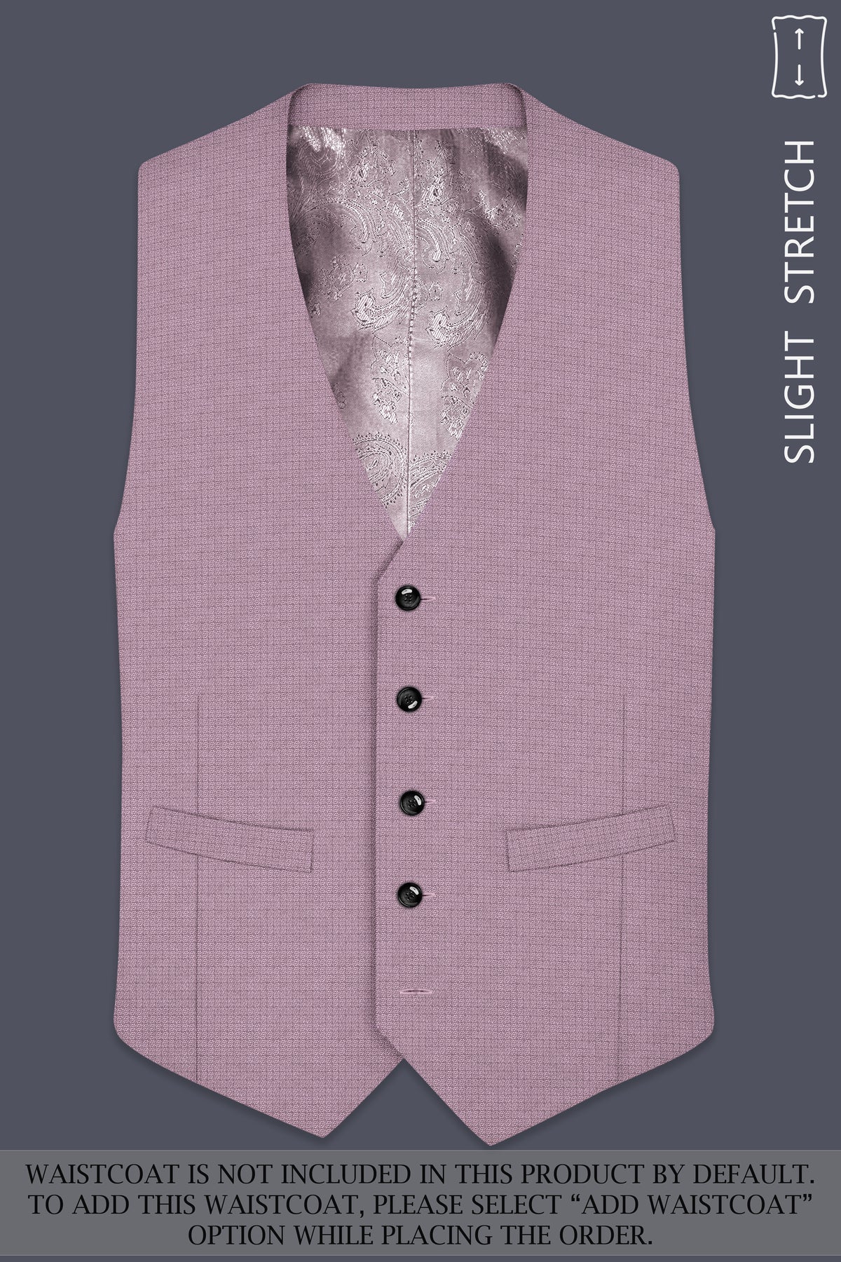 Regalia-Mountbatten Pink Diamond Textured Wool Rich Slight Stretch Double Breasted Suit