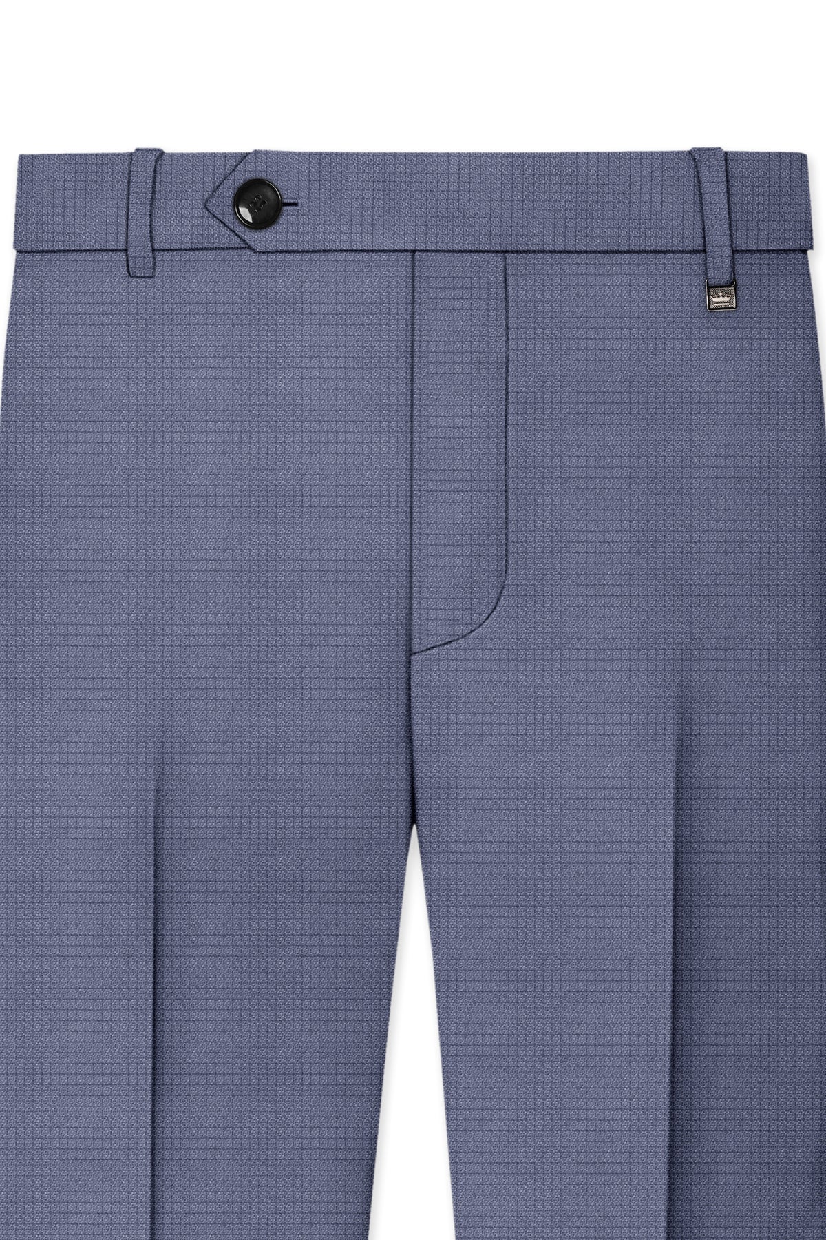 Graphite-Shuttle Gray Diamond Textured Wool Rich Slight Stretch Tuxedo Suit