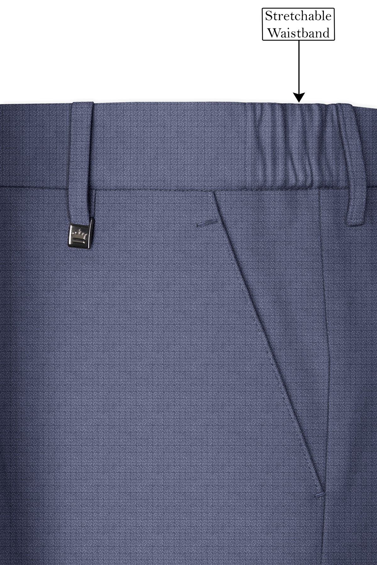 Graphite-Shuttle Gray Diamond Textured Wool Rich Slight Stretch Tuxedo Suit