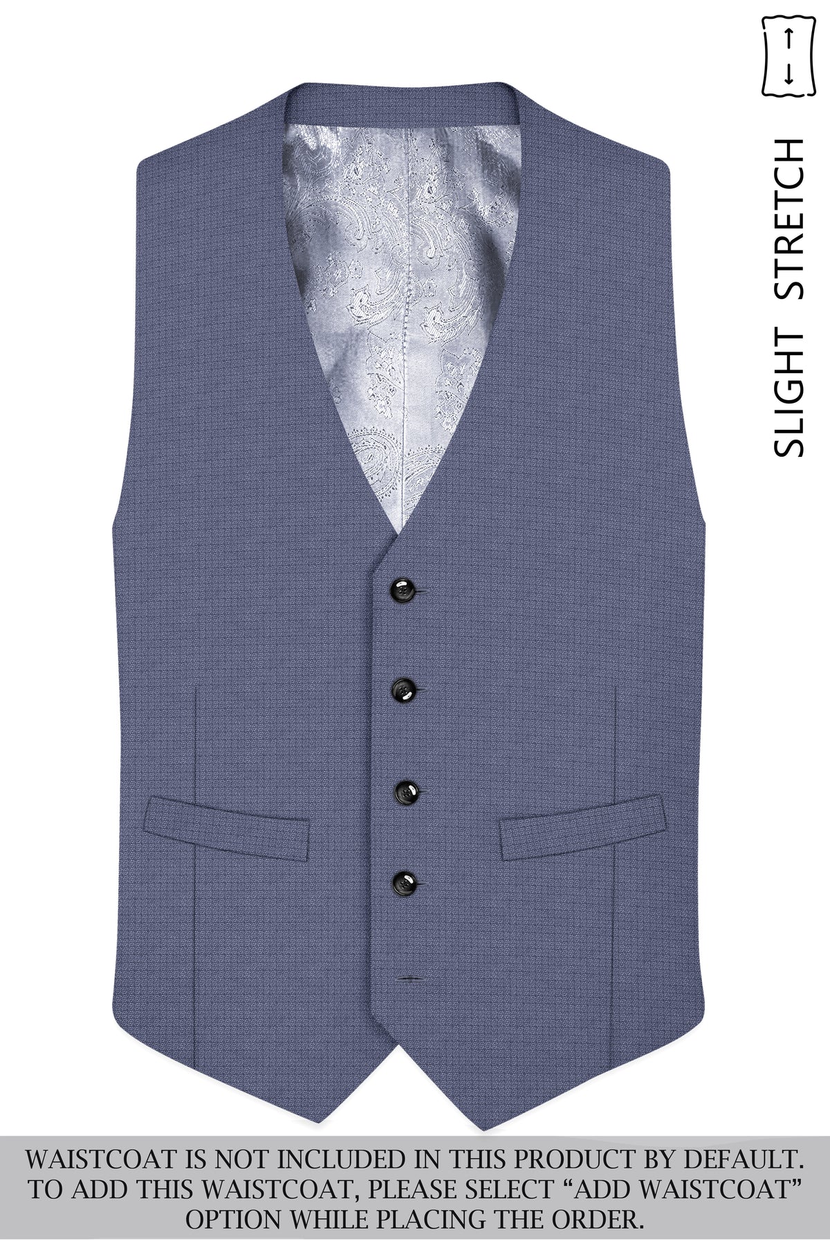 Graphite-Shuttle Gray Diamond Textured Wool Rich Slight Stretch Tuxedo Suit