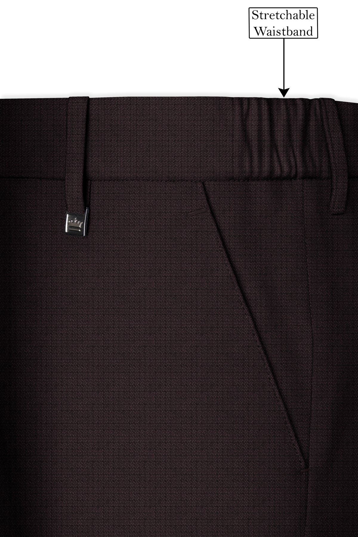 Regency-Cocoa Brown Diamond Textured Wool Rich Slight Stretch Tuxedo Suit