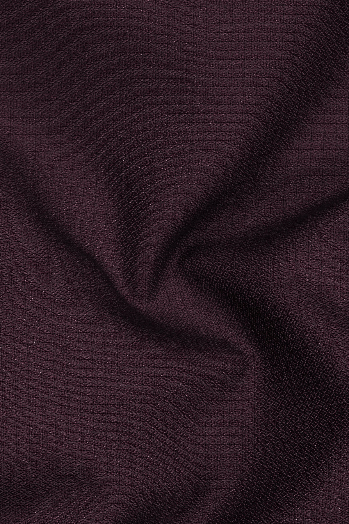 Velaris-Thunder Purple Diamond Textured Wool Rich Slight Stretch Cross Placket Bandhgala Suit