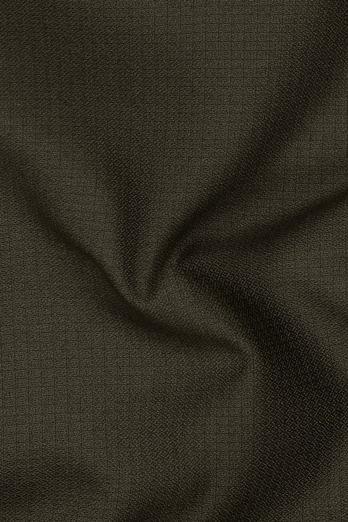 Prestige-Zeus Green Diamond Textured Wool Rich Slight Stretch Cross Placket Bandhgala Suit
