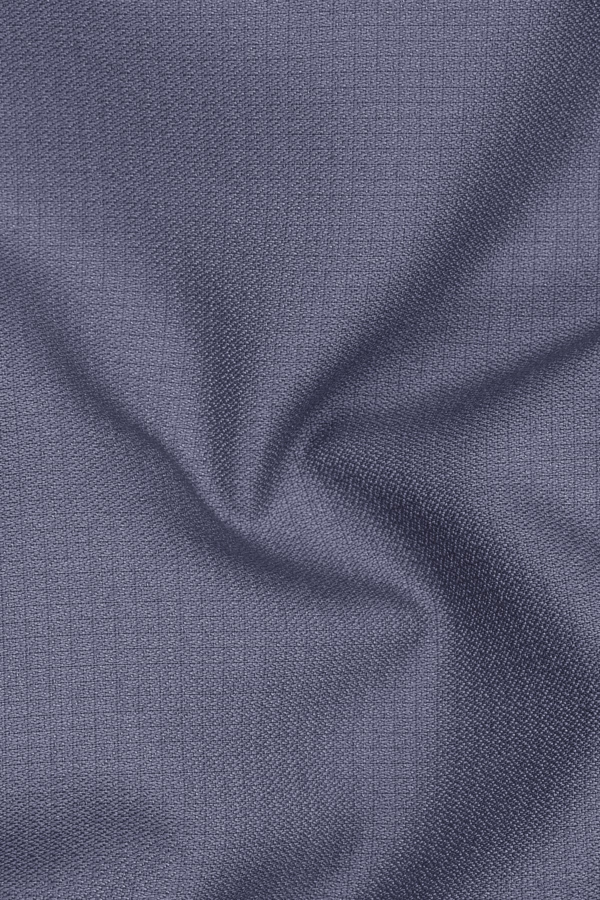 Graphite-Shuttle Gray Diamond Textured Wool Rich Slight Stretch Bandhgala Suit