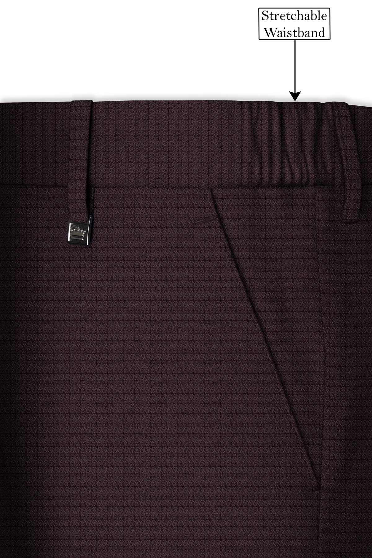 Velaris-Thunder Purple Diamond Textured Wool Rich Slight Stretch Peak Lapel Tuxedo Suit