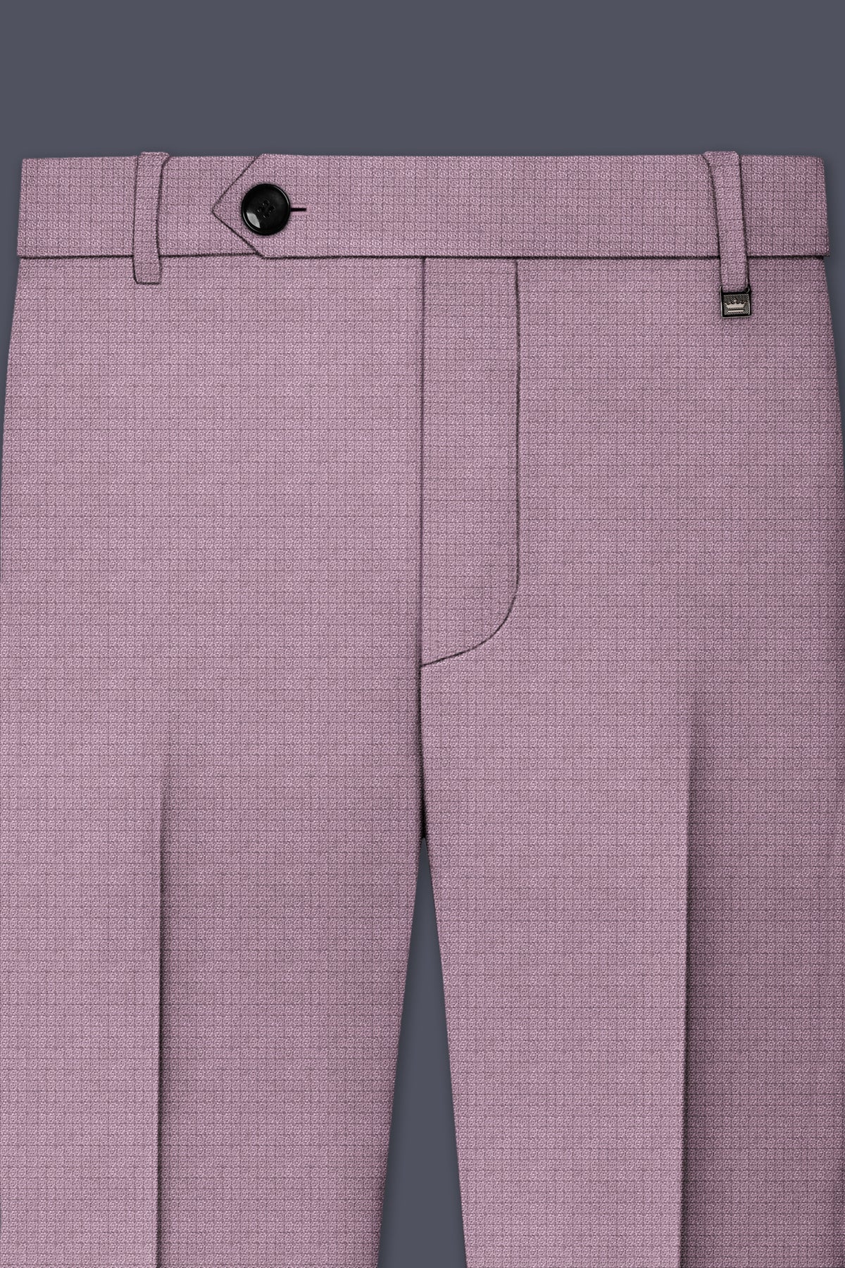 Regalia-Mountbatten Pink Diamond Textured Wool Rich Slight Stretch Peak Lapel Tuxedo Suit