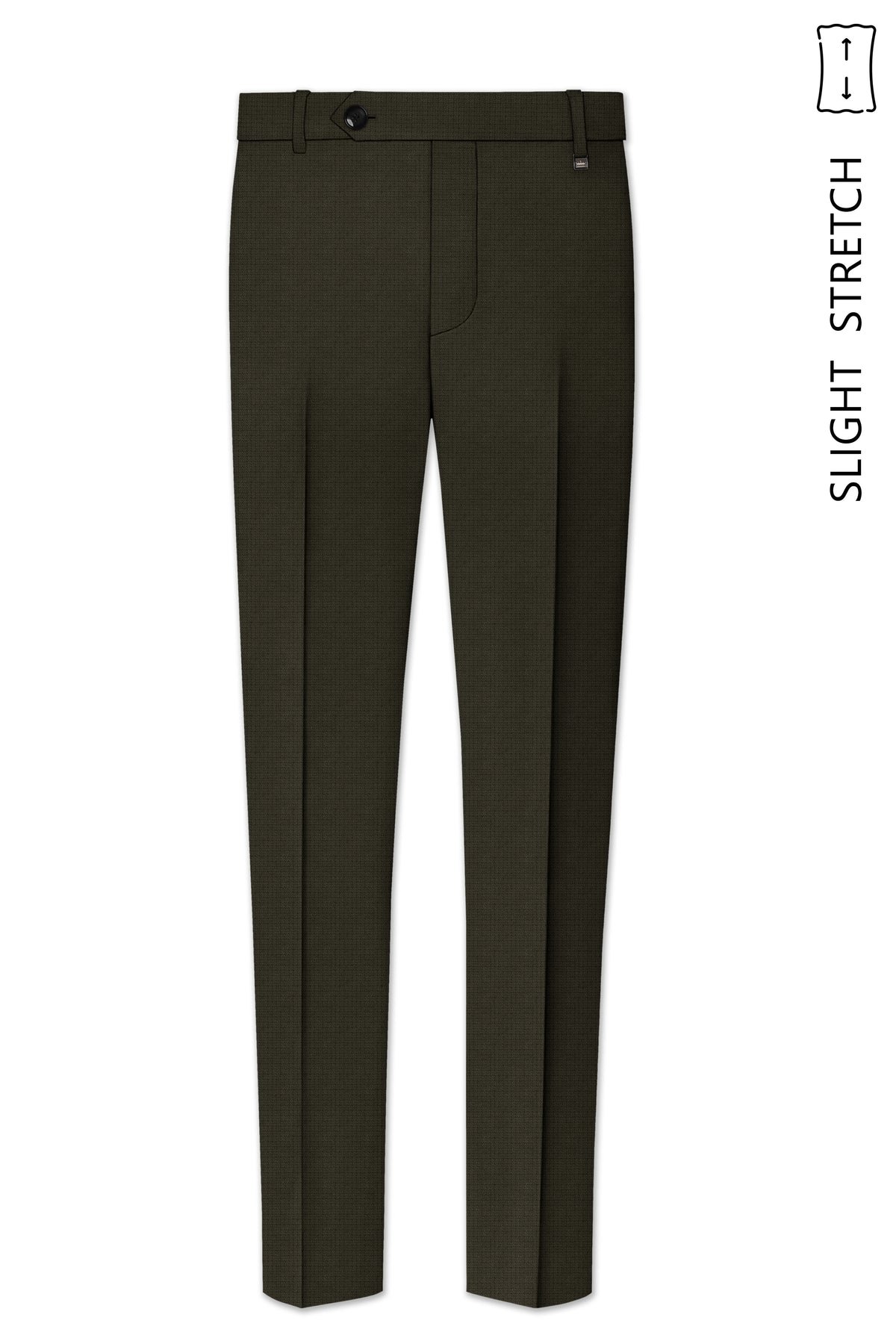 Prestige-Zeus Green Diamond Textured Wool Rich Slight Stretch Peak Lapel Tuxedo Suit
