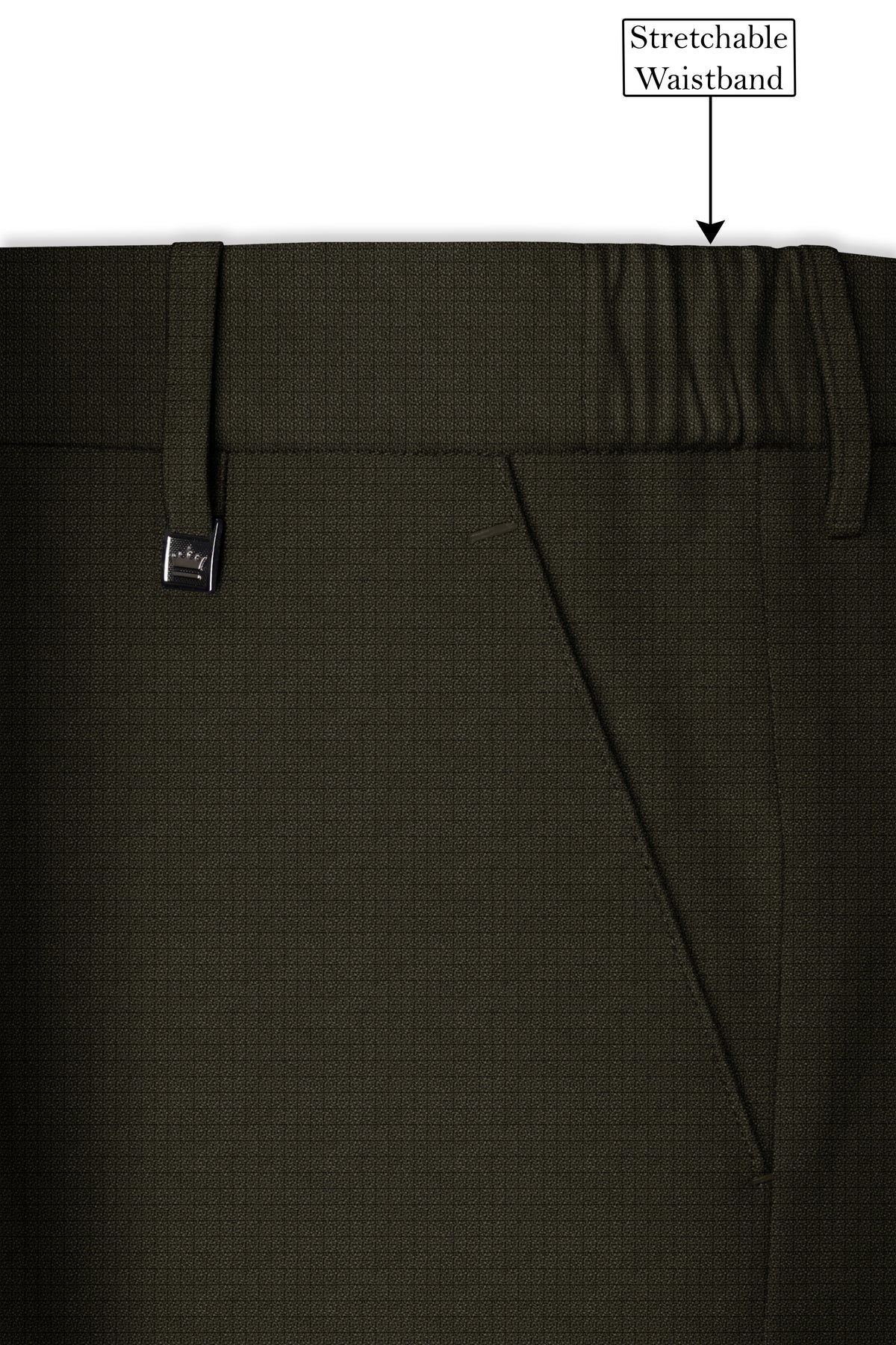Prestige-Zeus Green Diamond Textured Wool Rich Slight Stretch Peak Lapel Tuxedo Suit