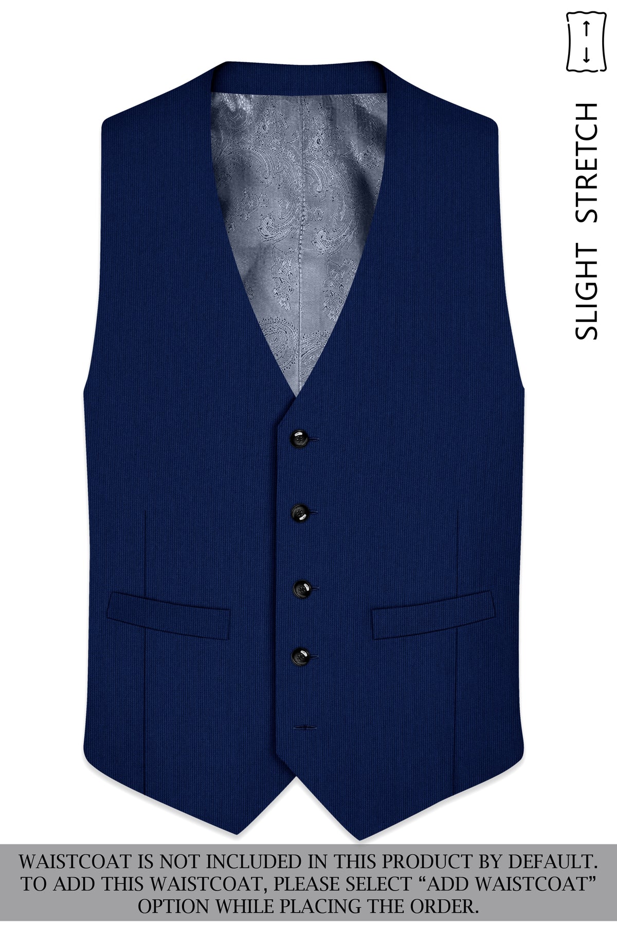 Velmont-Bunting Blue Diamond Textured Wool Rich Slight Stretch Single Breasted Suit