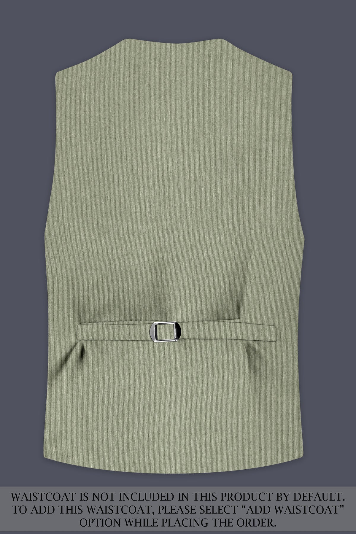 Elysian-Sage Green Diamond Textured Wool Rich Slight Stretch Single Breasted Suit