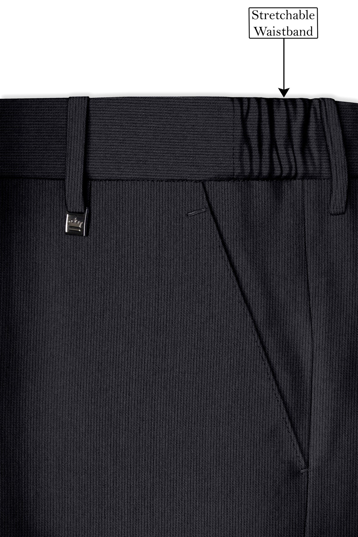 Axton-Baltic Sea Gray Diamond Textured Wool Rich Slight Stretch Single Breasted Suit