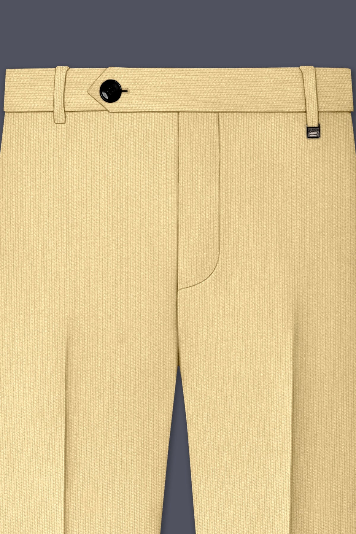 Dorian-Pavlova Cream Diamond Textured Wool Rich Slight Stretch Single Breasted Suit