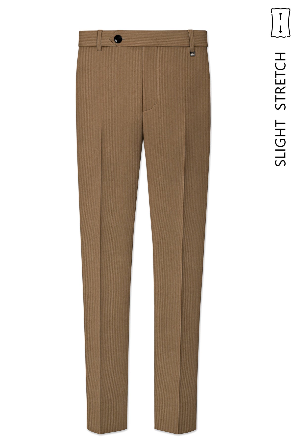 Weston-Millbrook Brown Diamond Textured Wool Rich Slight Stretch Single Breasted Suit
