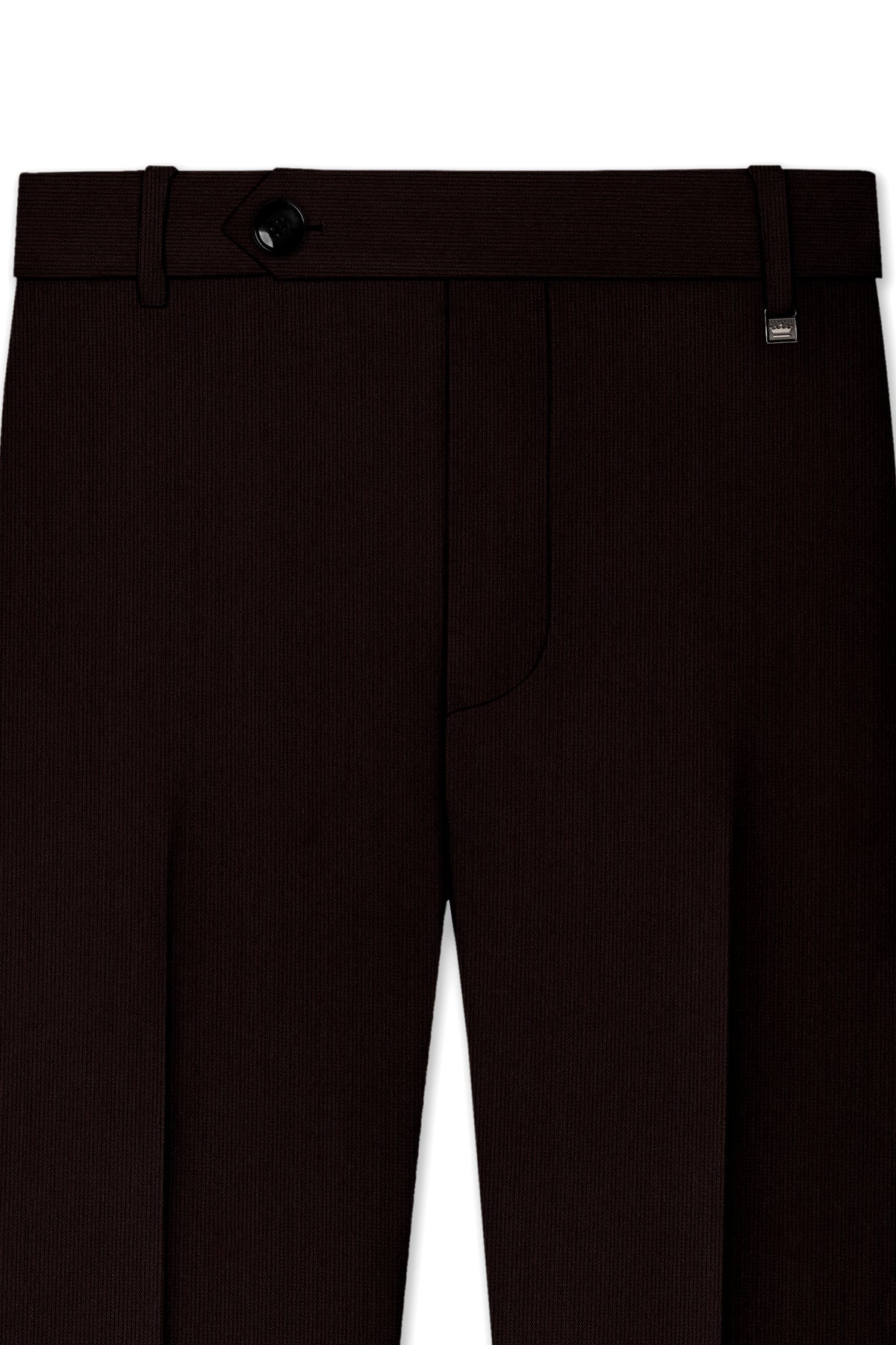 Terrano-Creole Brown Diamond Textured Wool Rich Slight Stretch Double Breasted Suit