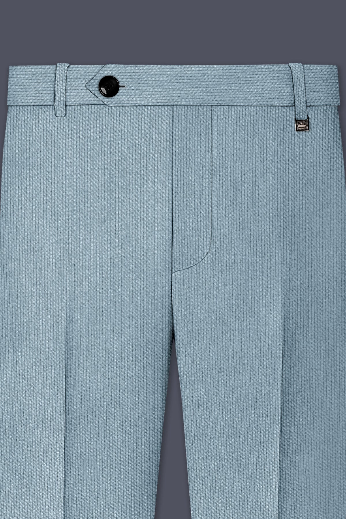 Sterling-Cadet Gray Diamond Textured Wool Rich Slight Stretch Double Breasted Suit