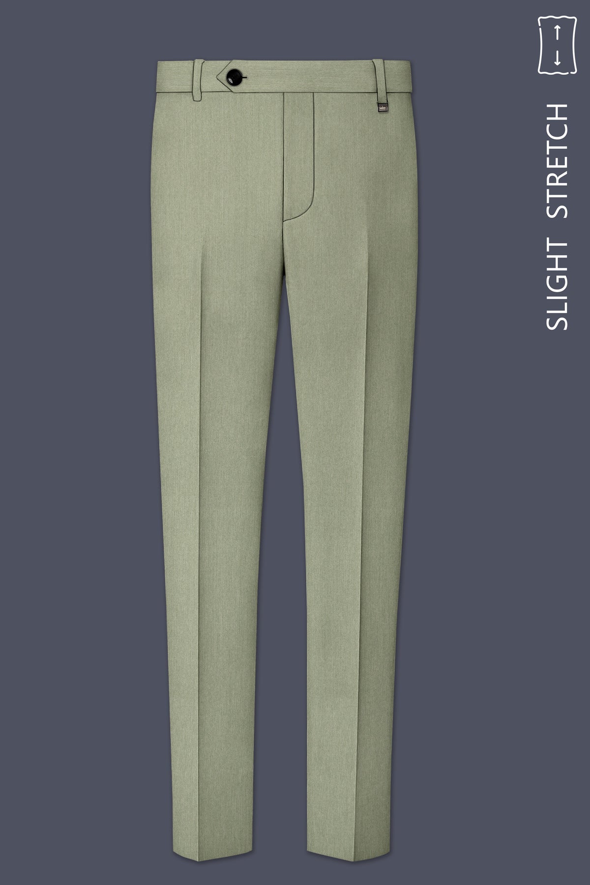 Elysian-Sage Green Diamond Textured Wool Rich Slight Stretch Double Breasted Suit