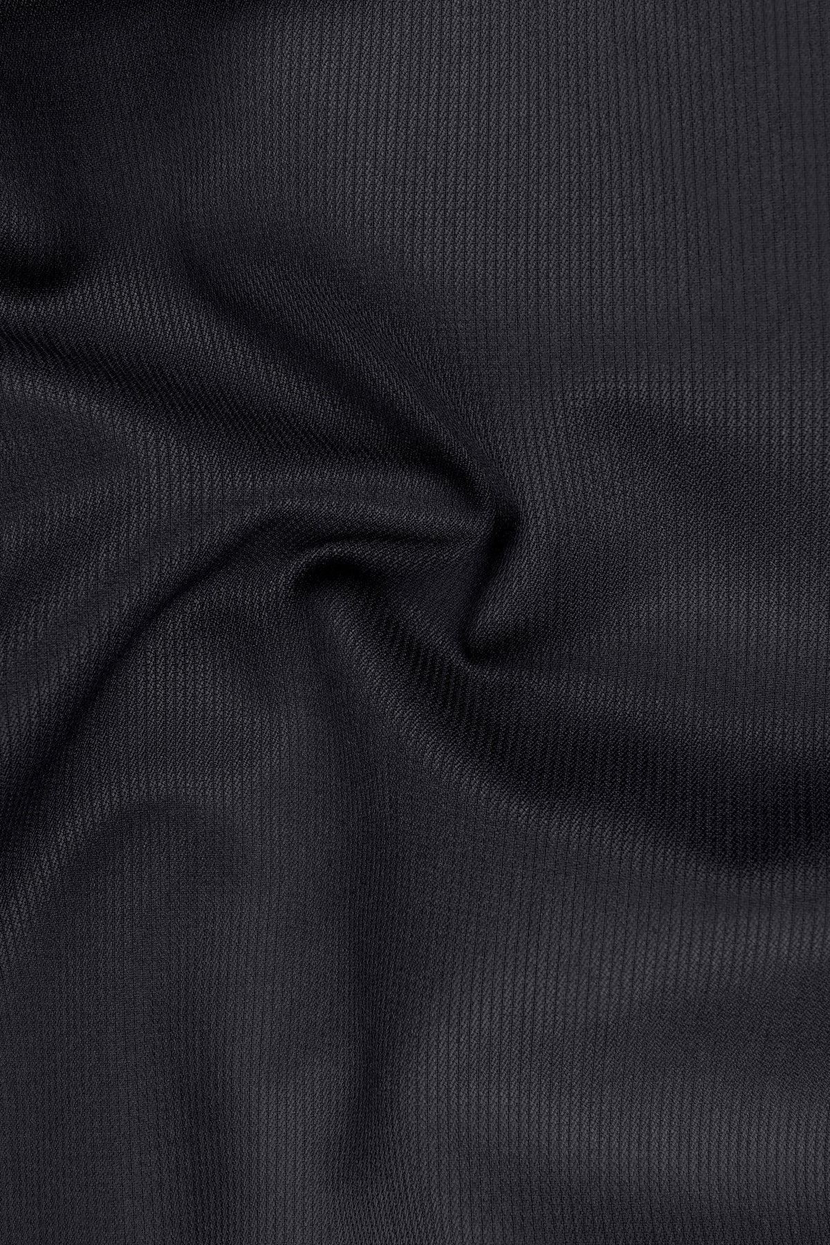 Axton-Baltic Sea Gray Diamond Textured Wool Rich Slight Stretch Double Breasted Suit