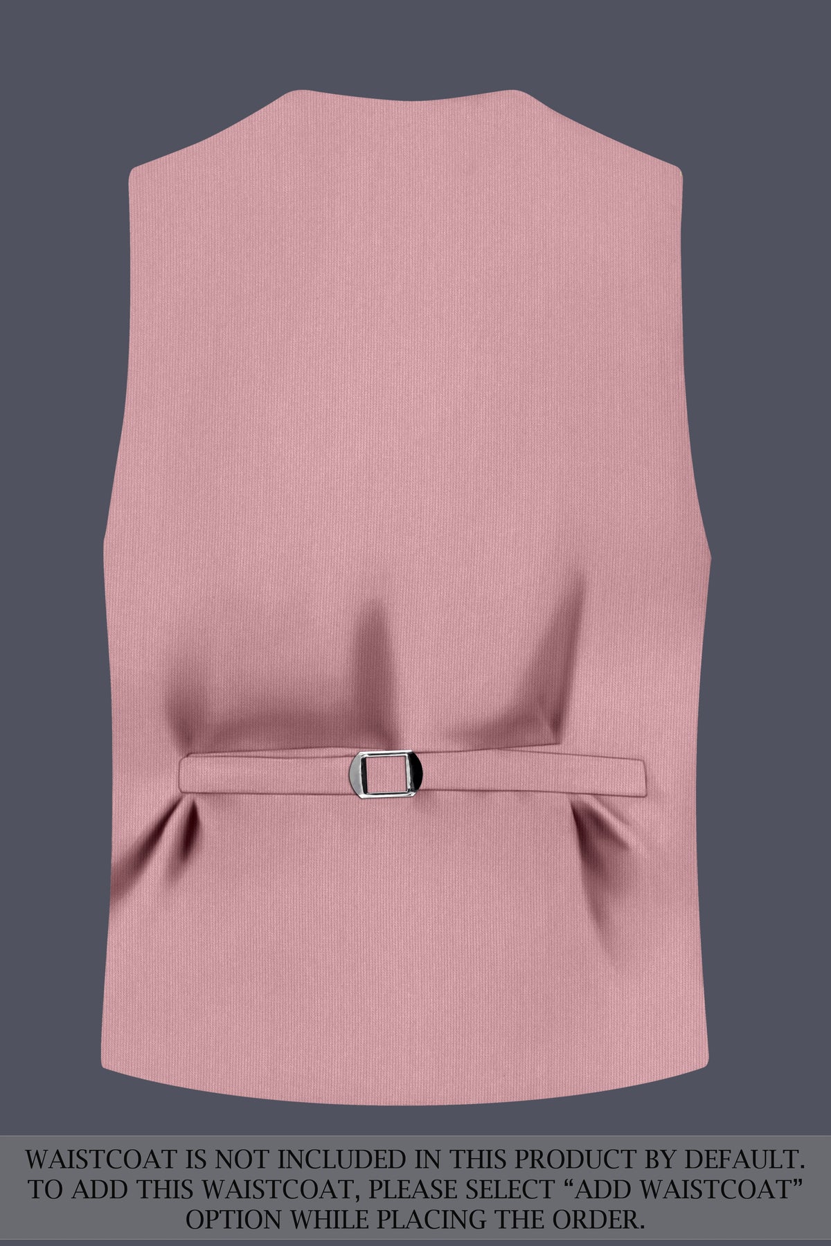 Isadora-Careys Pink Diamond Textured Wool Rich Slight Stretch Double Breasted Suit