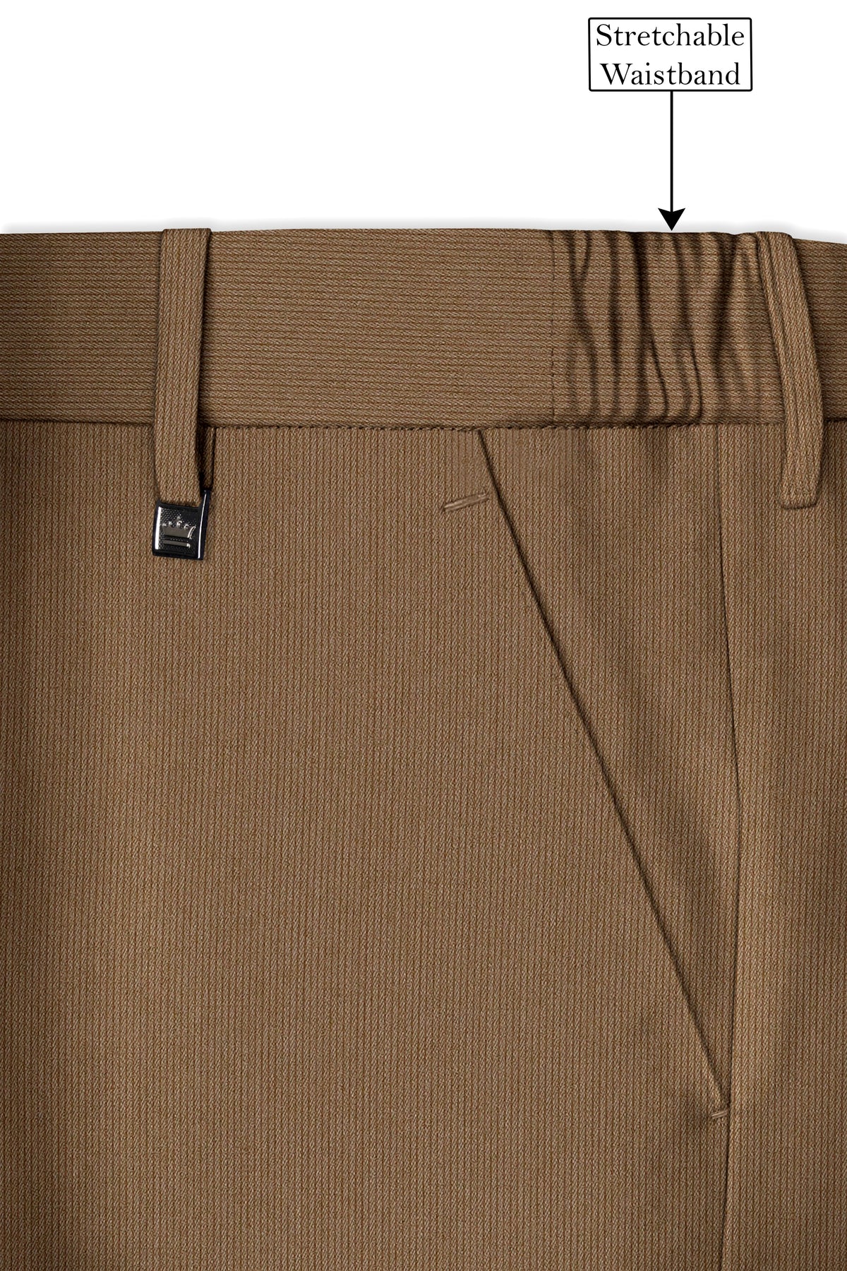 Weston-Millbrook Brown Diamond Textured Wool Rich Slight Stretch Double Breasted Suit