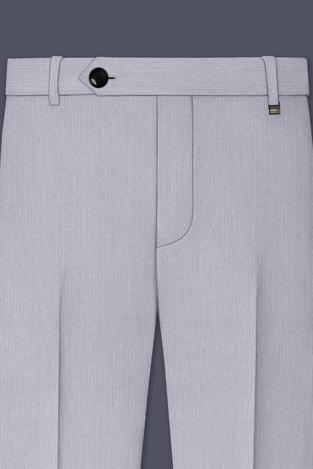Virelli-Suva Gray Diamond Textured Wool Rich Slight Stretch Double Breasted Suit