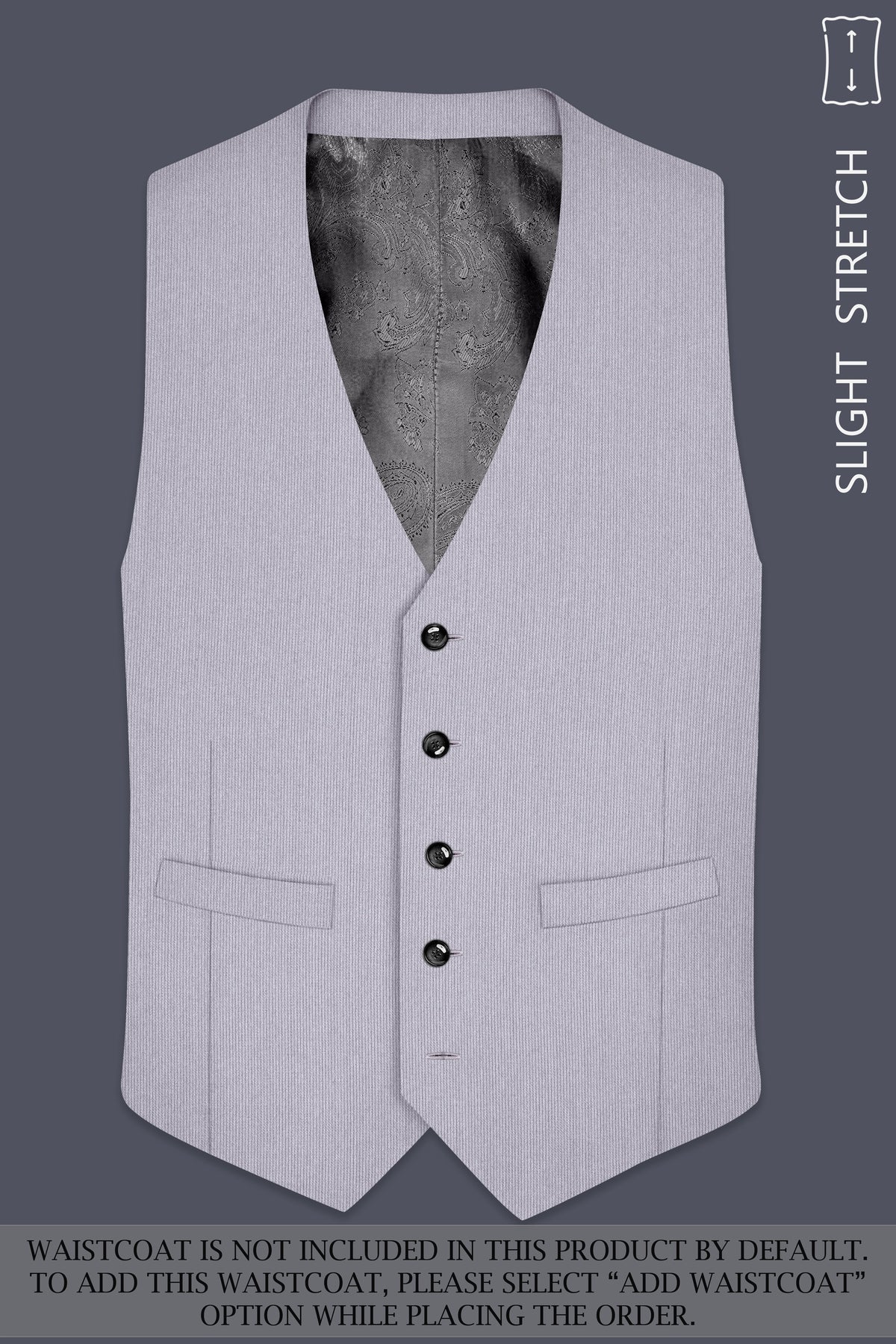 Virelli-Suva Gray Diamond Textured Wool Rich Slight Stretch Double Breasted Suit