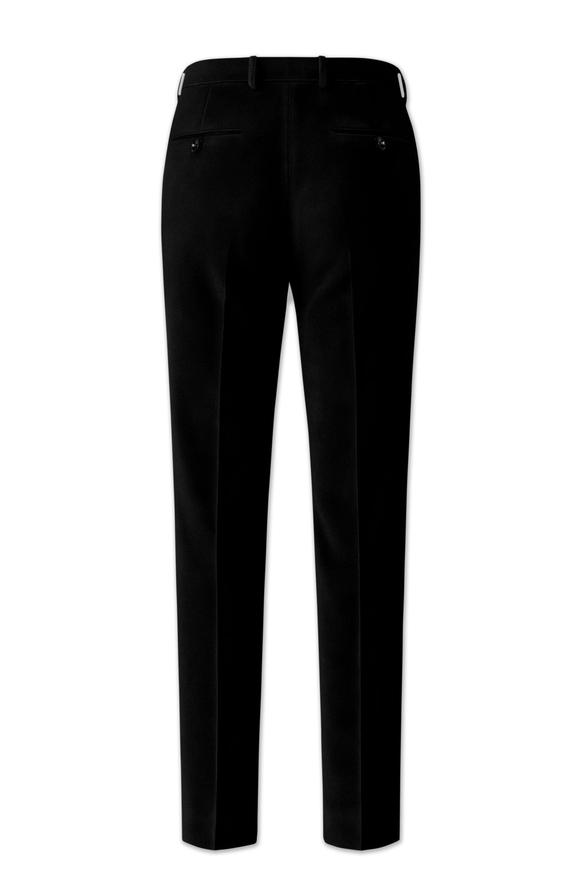 Aurelius-Jade Black Velvet Peak Lapel Tuxedo Suit