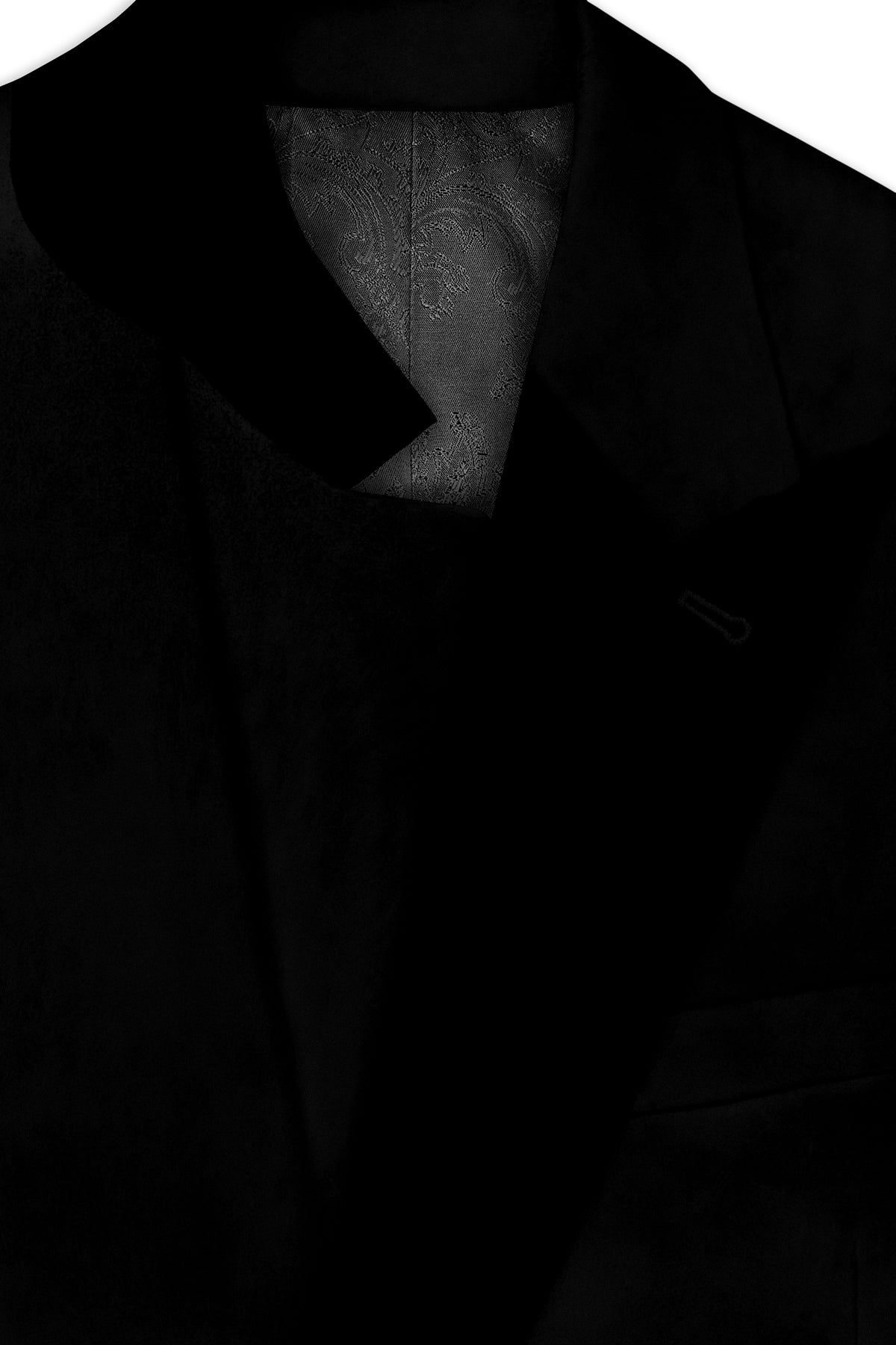 Aurelius-Jade Black Velvet Peak Lapel Tuxedo Suit
