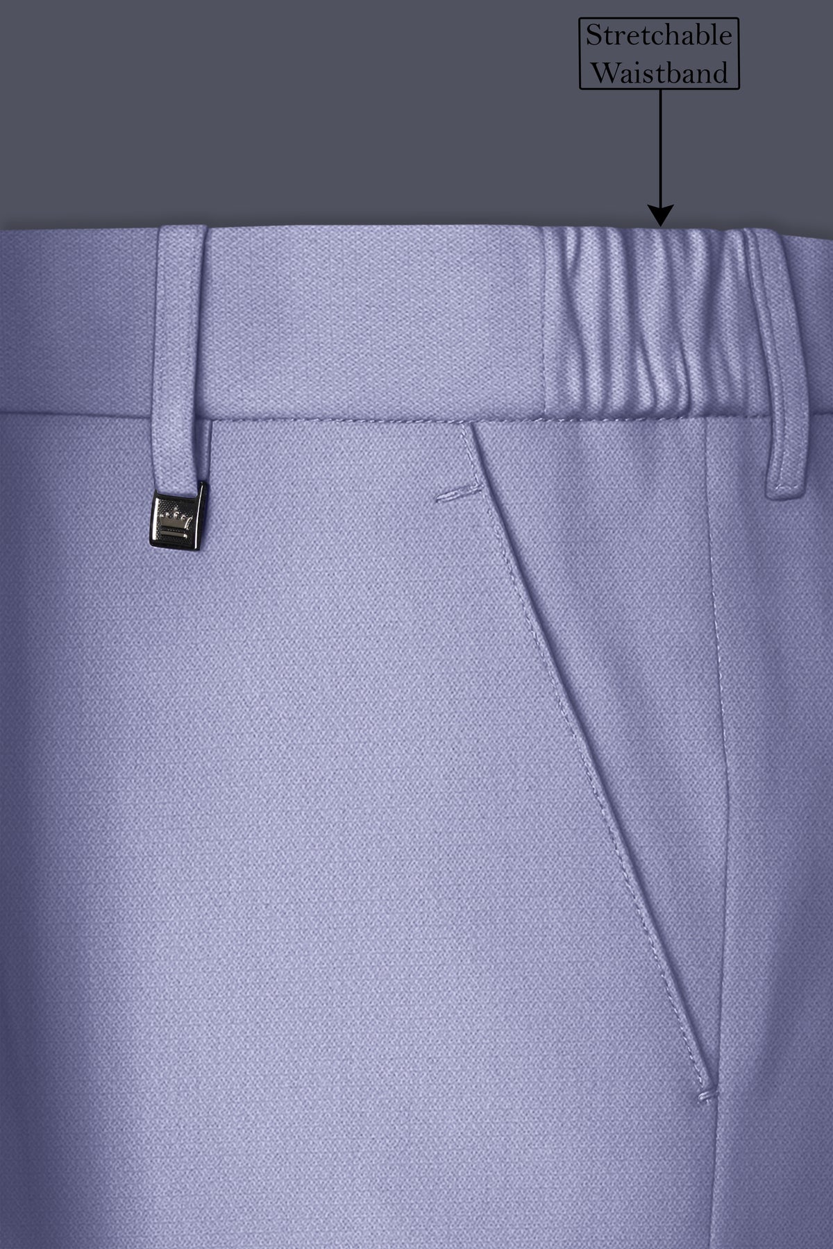 Royale-Chatelle Purple Diamond Textured Wool Rich Slight Stretch Double Breasted Suit