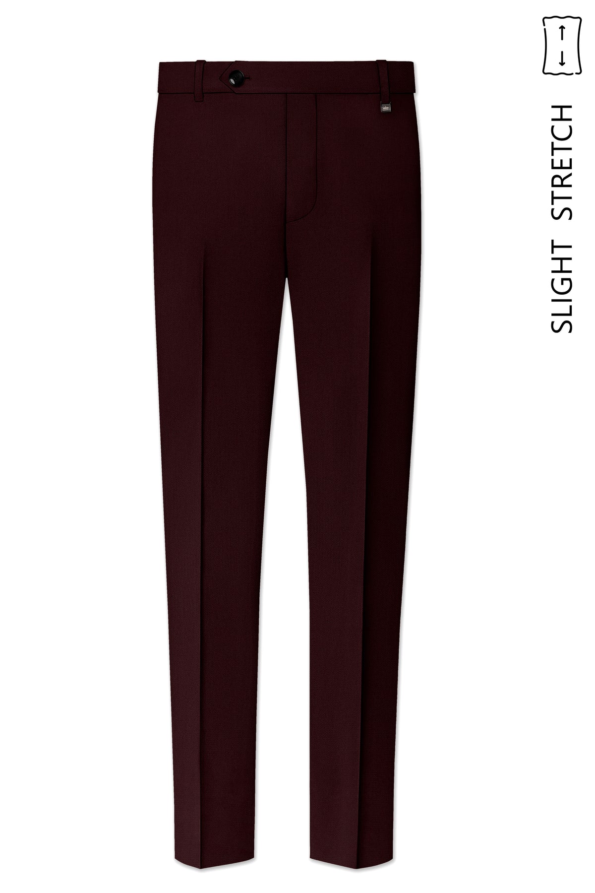 Ardent-Creole Maroon Diamond Textured Wool Rich Slight Stretch Double Breasted Suit
