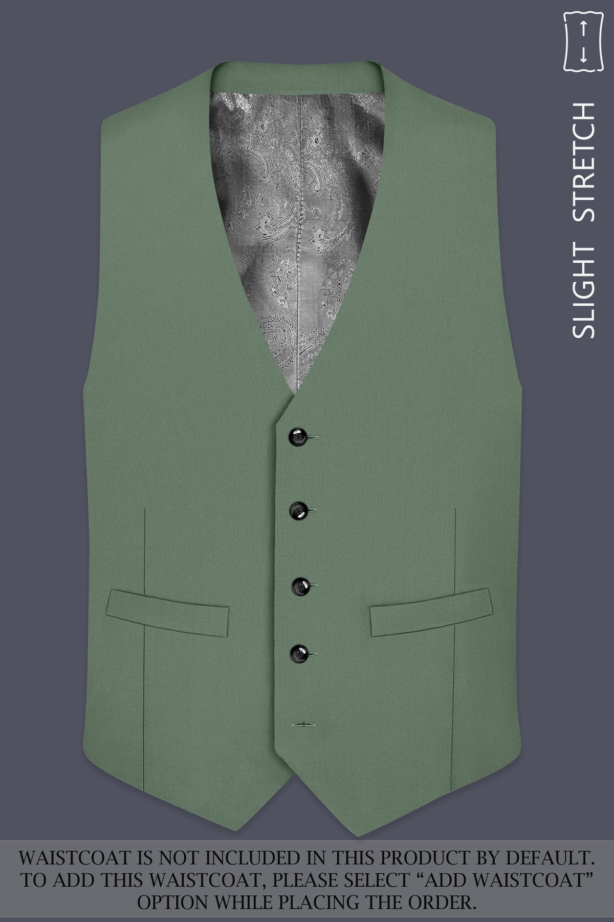 Avon-Glade Green Diamond Textured Wool Rich Slight Stretch Double Breasted Suit