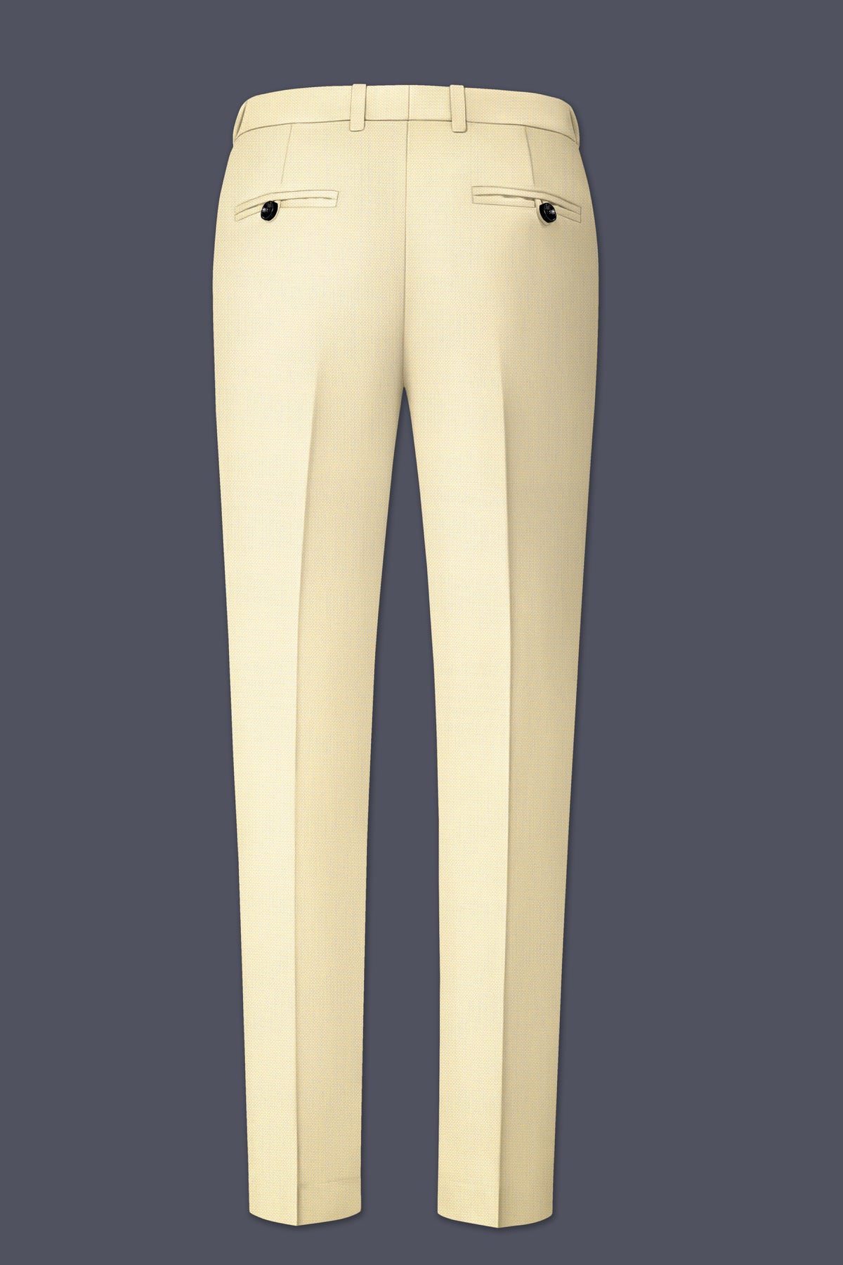 Lumine-Bavarian Cream Diamond Textured Wool Rich Slight Stretch Single Breasted Suit