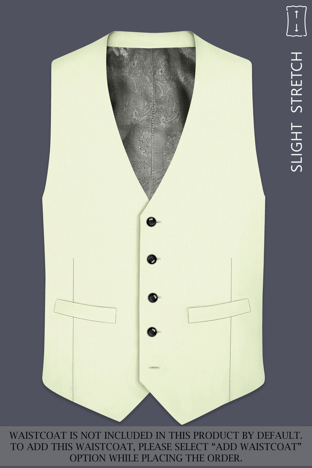 Verdant-Bud Green Diamond Textured Wool Rich Slight Stretch Double Breasted Suit