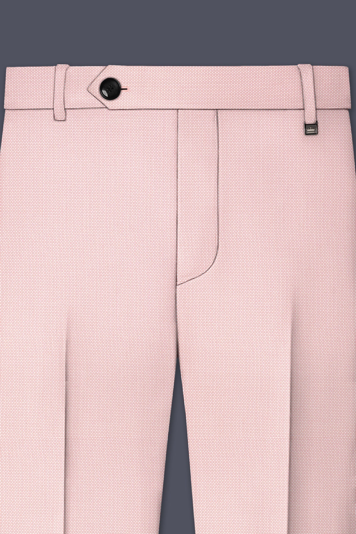 Blush-Cosmos Pink Diamond Textured Wool Rich Slight Stretch Double Breasted Suit