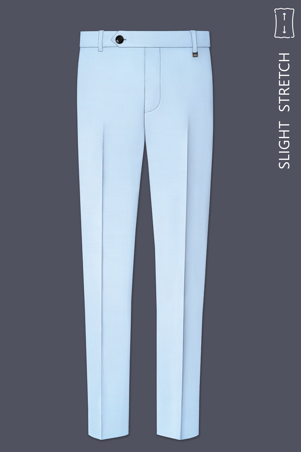 Azure-Hawkes Blue Diamond Textured Wool Rich Slight Stretch Double Breasted Suit